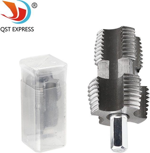 QSTEXPRESS Elektrisches und manuelles Werkzeug zum Innengewindeschneiden für PPR und PPE Wasserrohre, Farbe: Silber - Bild 1