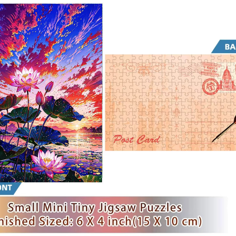 MaxRenard Mini-Reagenzglas Rosa Lotus, Puzzle, 150 Teile - Bild 2