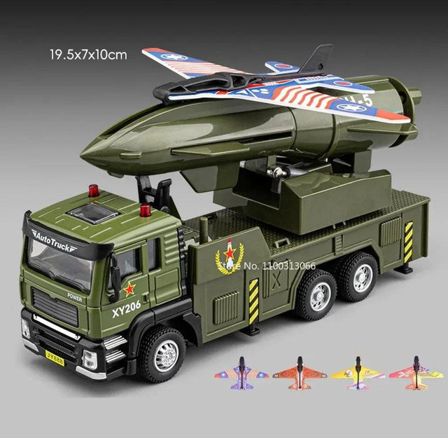 Linyi toy car Militärdrohnen-Startfahrzeug, Spielzeugauto, 1:32, ab 14 Jahren - Bild 1