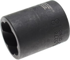 BGS Spiral-Profil-Steckschlüssel-Einsatz Schraubenausdreher 5278 mit 10 mm 3/8 Zoll Innenvierkant und 18 mm Schlüsselweite - Bild 1