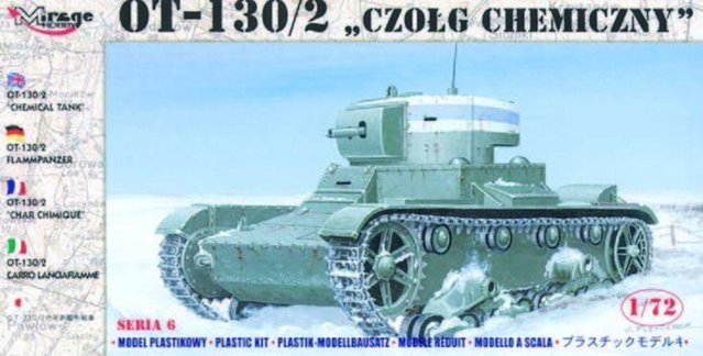 Mirage Hobby OT-130/2 Flammpanzer, Modell, 1:72, Grün - Bild 1