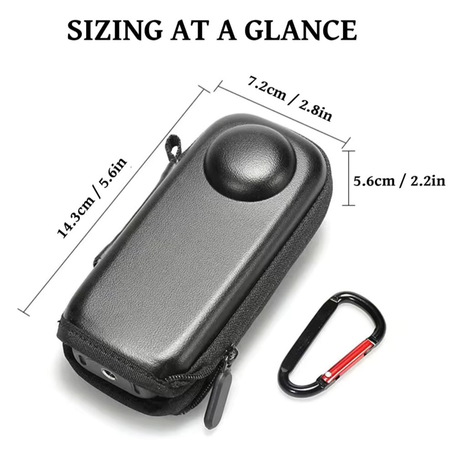 Insta360 Aufbewahrungstasche für Insta360 X5 und X4 in Schwarz mit Stoßdämpfung und Kratzschutz - Bild 2