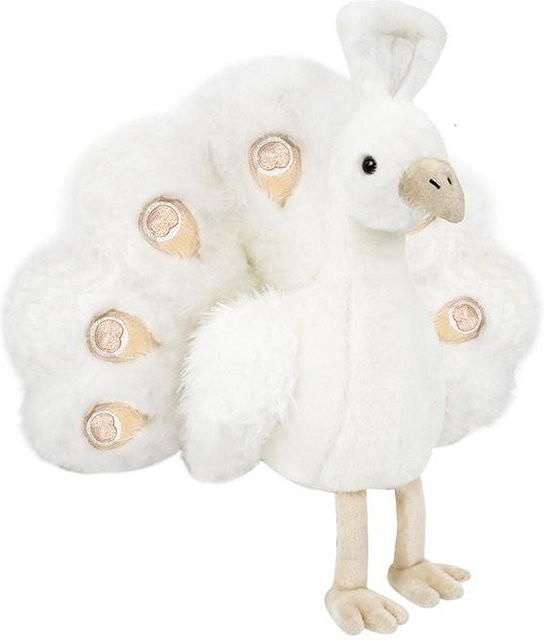 Yiran Health & Beauty Pfau Plüschkissen, Kuscheltier, Weiß - Bild 1