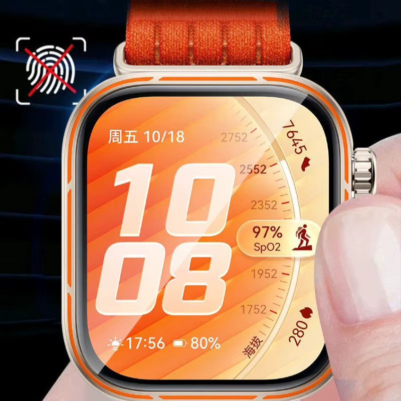 Huawei Displayschutzfolie Watch Fit 5, PMMA, transparent, Unisex - Bild 3