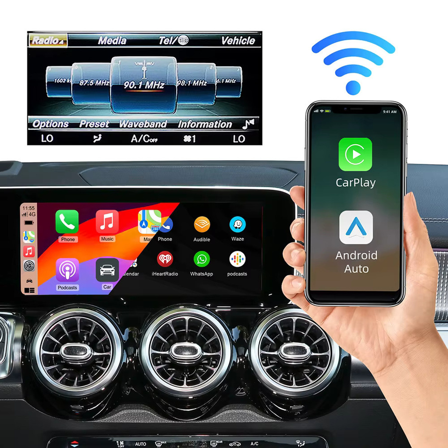 AUTOABC Drahtloses CarPlay und Android Auto Modul für Mercedes NTG 5.0 (Modelle 2015–2018) via Wi-Fi und Bluetooth - Bild 2
