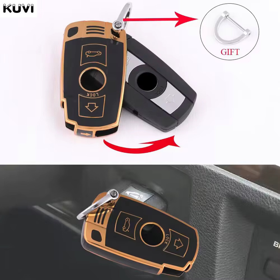 TPU Auto Fernbedienung Schlüsselhülle für BMW E90 E60 E70 E87 3 5 6 Serie M3 M5 X1 X5 X6 Z4 von Kuvi - Bild 4