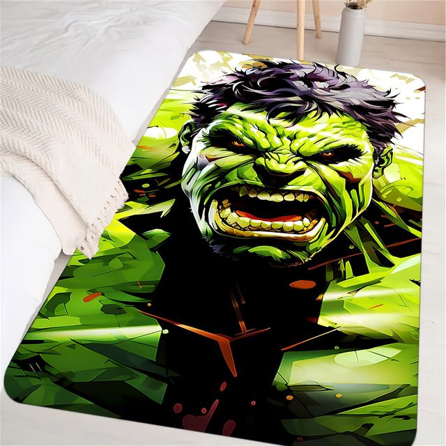 Beast Kingdom Bodenmatte Marvel The Incredible Hulk, grün/mehrfarbig, B/T: 60 x 60 cm, Höhe: 1 cm - Bild 1