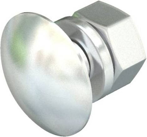 OBO Bettermann Flachrundschraube FRS 6x12 A2-70 aus Edelstahl in Silber, 100 Stück - Bild 1