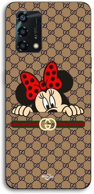 Handyhülle MANIACASE für Oppo A95 aus Silikon TPU in Schwarz mit Minnie Gucci Muster - Bild 1