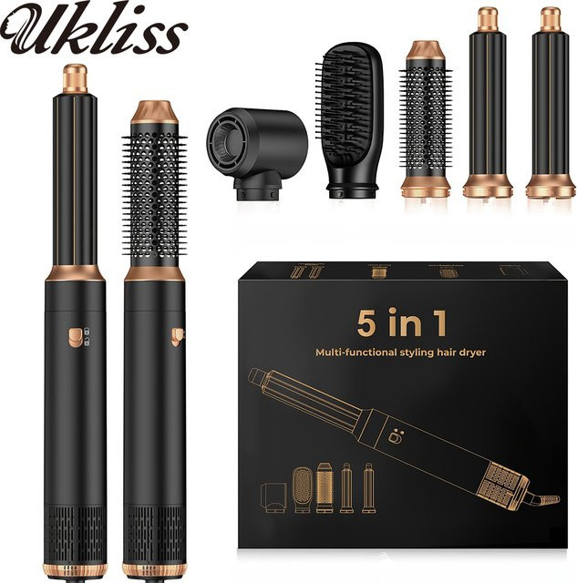 UKLISS 5-in-1 Haartrockner-Bürste, Multifunktional, Unisex - Bild 1