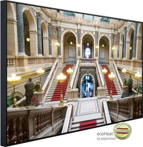 papermoon Infrarotheizung EcoHeat Nationalmuseum Prag mit Matt-Effekt in Bunt, App-Steuerung und Überhitzungsschutz - Bild 1