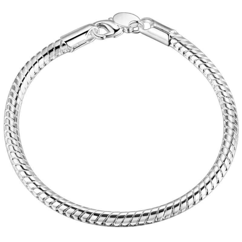 SAY Armband 925 Silber, Schlangenkette, 3 mm, Damen - Bild 2