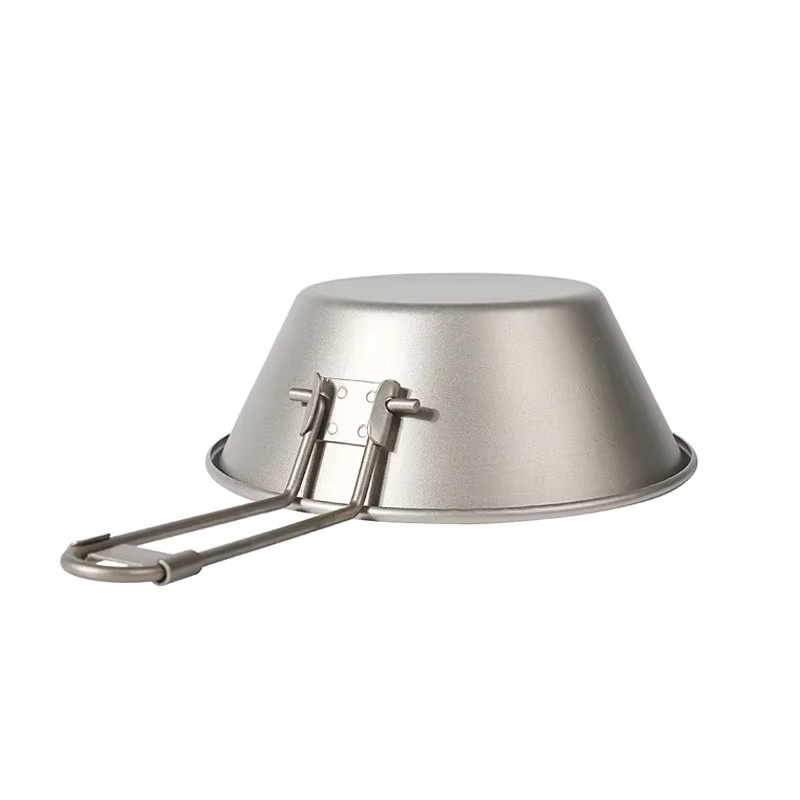 KEITH Ti5320 Schneeschüssel aus reinem Titan mit Klappgriff, Farbe: Silber, 300 ml - Bild 3