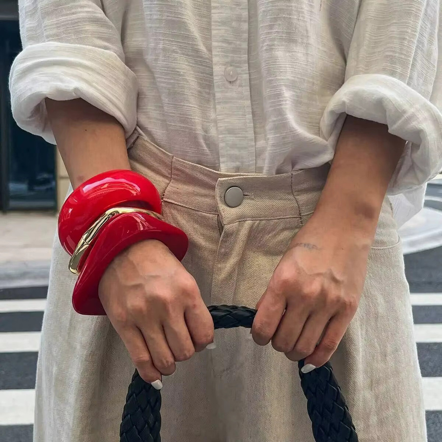 Salircon Armbänder, Rot, Punk, Damen - Bild 3
