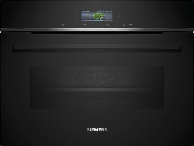 Siemens iQ700 Einbaubackofen CB734G1B1 in Schwarz mit WLAN, 47 l Volumen, Energieeffizienzklasse A+ - Bild 1