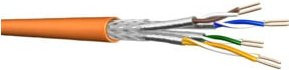 Draka Comteq Cat.7 Ethernet LAN Kabel orange - Bild 1