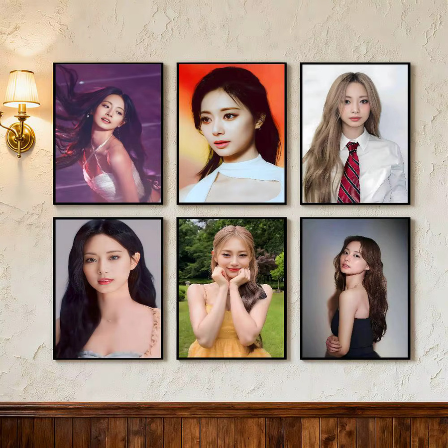 Kayou Kpop T-Twice T-Tzuyu Poster Kunstdruck im Anime-Stil, Mehrfarbig, Papier-Poster - Bild 3