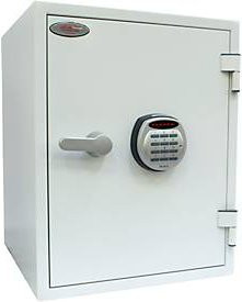 Phoenix Feuerschutzschrank FS 1283 E aus Stahl mit Elektronikschloss, Farbe: Weiß, B/T/H: 57,0 x 51,5 x 44,0 cm - Bild 1