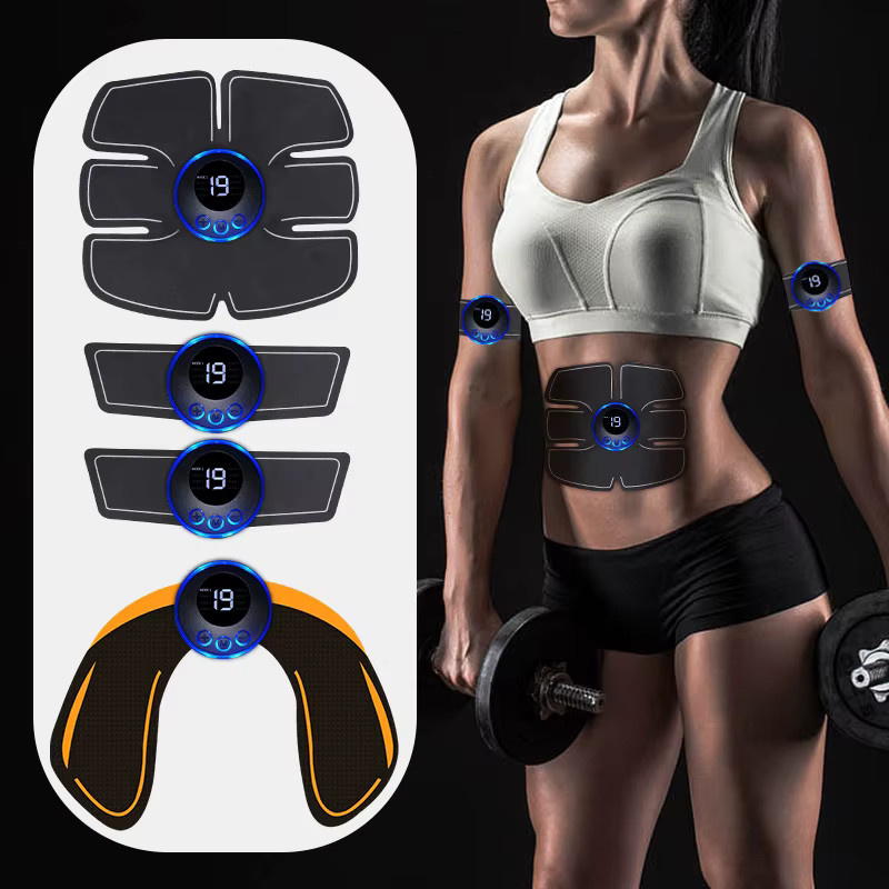 Cosinion Elektrischer Muskelstimulator in Schwarz für Bauch, Gesäß, Arme, Beine, Hals und Hüften zur Fitness- und Muskeltonus-Trainingsunterstützung - Bild 3