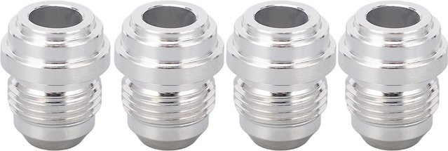 Neoglint 4er Set AN8 34in Außengewinde Gewindeverbinder aus Aluminiumlegierung in Silber - Bild 1