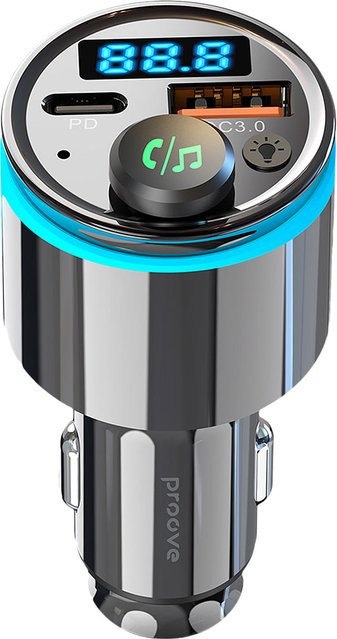 Proove Bluetooth FM Modulator FMNX30110001 in Schwarz mit USB-A und USB-C - Bild 1