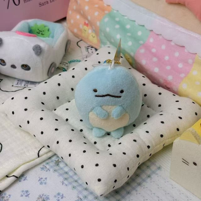 Sanx Sumikko Gurashi Tokage Plüschtier Schlüsselanhänger, Dinosaurier, ab 18 Jahre - Bild 1