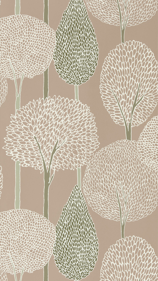 Harlequin Tapete Silhouette Positano First Light in Beige mit Natur- und Vintage-Motiven aus Vlies - Bild 1