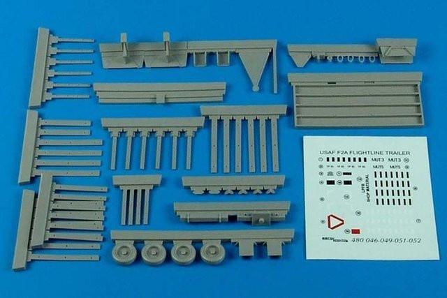 Aerobonus USAF F-2A flightl.trailer(steel platform, 1:48, Metall, Kunststoff - Bild 1
