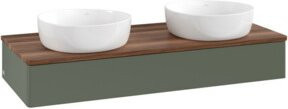 V&B Waschtischunterschrank Antao mit Beleuchtung, Farbe: Grün lackiert, B/T/H: 120 x 50 x 19 cm - Bild 1