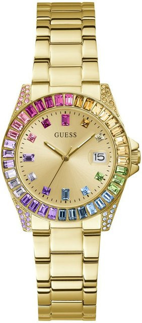 Guess Armbanduhr, Quarz, Edelstahl, Gold, 34 mm, Damen - Bild 1