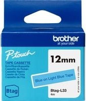 Brother Schriftband Btag-L33 in Blau für P-Touch N10, N20 und N25BT - Bild 1