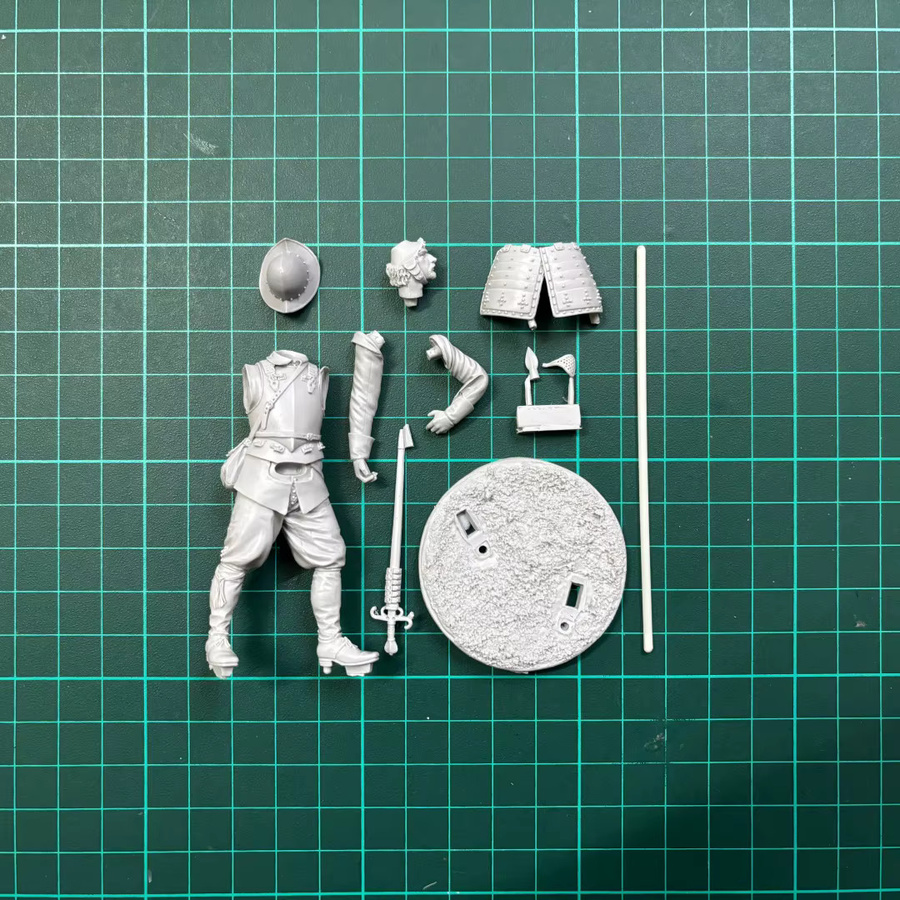 MEEKLION MODEL Europäischer Stabmann aus dem 17. Jahrhundert, Modellbausatz, 75-mm, Militär - Bild 2