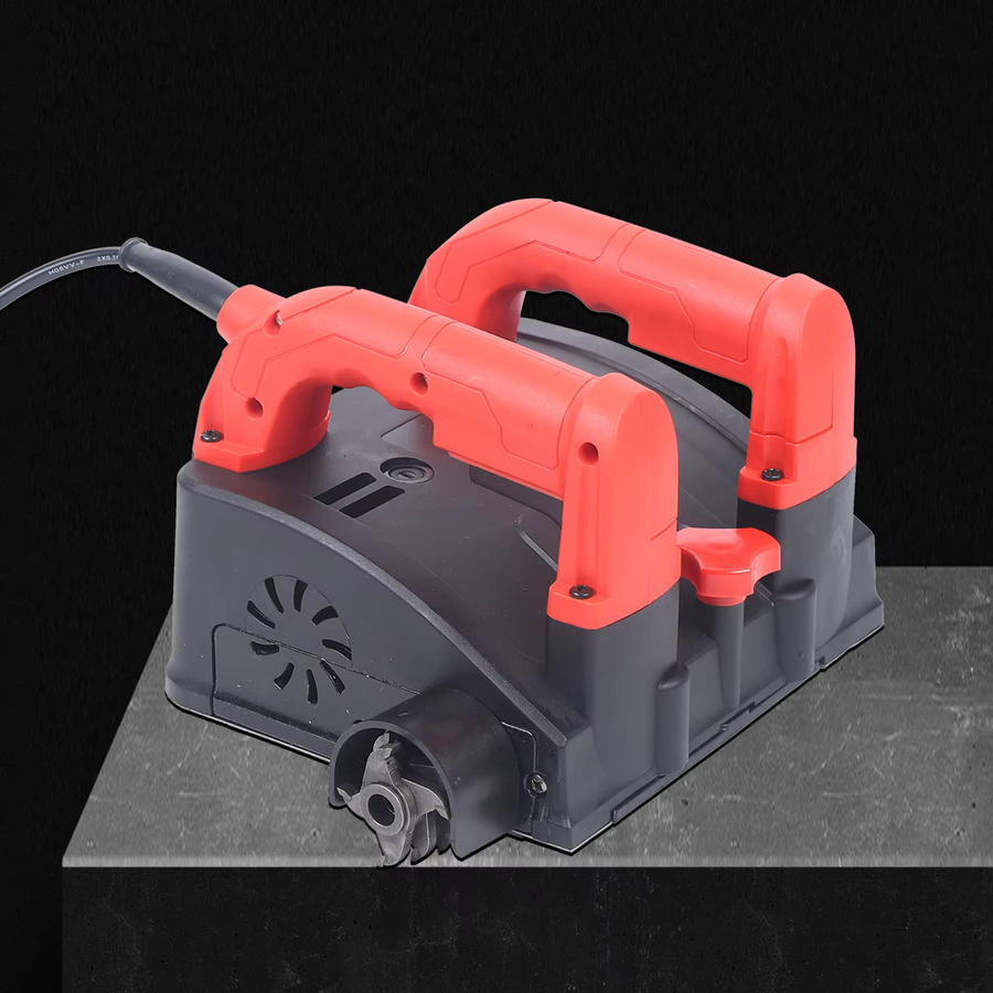 CNCEST Elektrischer Wandhobel 1200 W in Rot mit 16 cm Hobelbreite für Beton und Renovierungsarbeiten - Bild 4