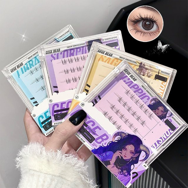 Gegebear 12-Sternbilder-Serie Falsche Wimpern, natürlich, Unisex - Bild 1