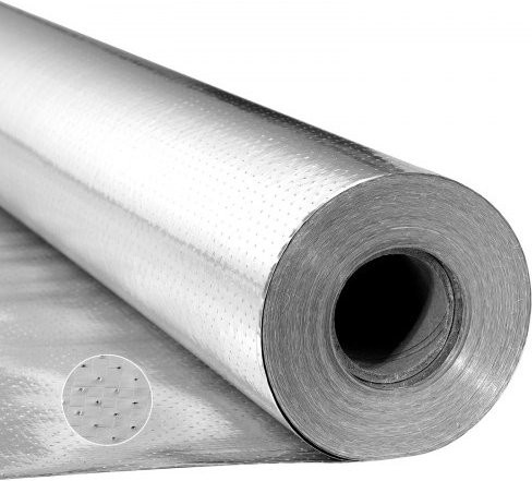 VEVOR Isolierfolie aus Aluminium, Silber, B: 1,22 m, L: 76,2 m, Doppelseitige Reflexionsfolie zur Wärmedämmung für Fenster und Wohnmobile - Bild 1