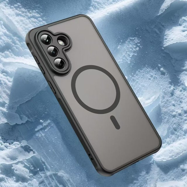 Ricestate Magnetische Armor-Hülle für Samsung Galaxy A16 A26 A36 A56 A57 A17 A37 in Schwarz mit MagSafe-Kompatibilität und stoßfestem Hartschalen-PC-Design - Bild 1
