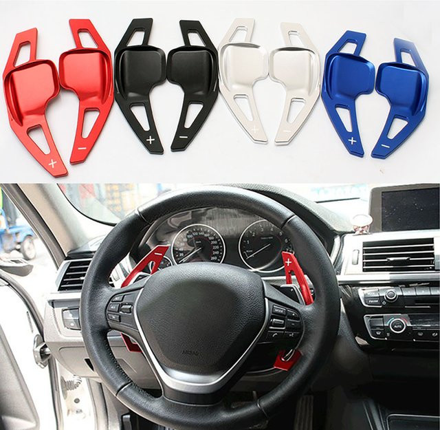 Cherk Paddle Shifter Extensions Kit für BMW F20 F21 F22 F23 F30 F31 F33 F34 F36 F06 F07 F15 F16 F48 in Schwarz - Bild 1