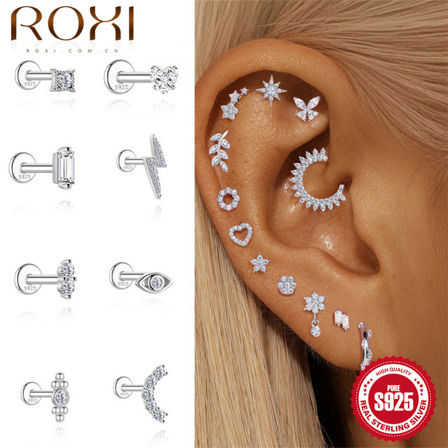 ROXI Ohrstecker Moissanit, 925 Silber, Damen - Bild 1