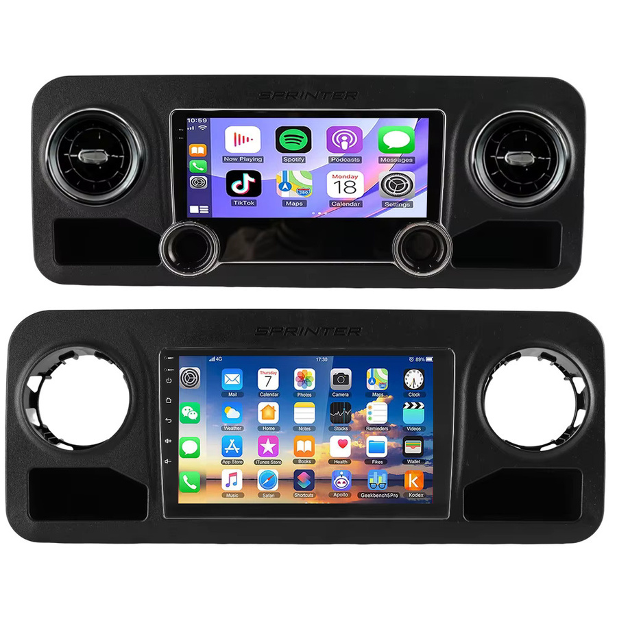 ESSGOO Android 15 Autoradio mit 10 Zoll IPS Touchscreen für Mercedes Benz Sprinter W907 2018-2023, Schwarz, Apple CarPlay, Android Auto, GPS, WiFi, Bluetooth, USB und Lenkradfernbedienung - Bild 5