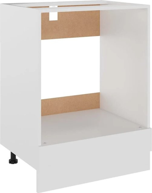 vidaXL Herdumbauschrank in Weiß aus Holzwerkstoff mit B/T/H: 60 x 46 x 81,5 cm - Bild 1