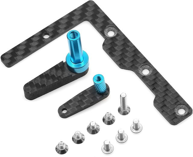 Tamiya TT02 Carbonfaser-Akkuhalterung, Zubehör, Schwarz - Bild 1