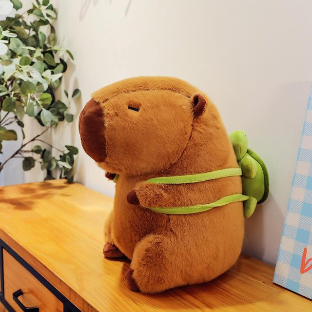 Capybara Puppe Schnupfen, Plüschtier, 25cm - Bild 1