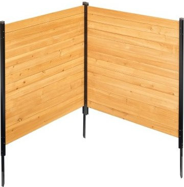 VEVOR Sichtschutz Zaun aus Holz, 2er Set, B: 96,52 cm x L: 106,68 cm, Sichtschutz für Klimaanlagen, Poolgeräte oder Mülltonnen inklusive Metallpfählen zur einfachen DIY-Installation - Bild 1