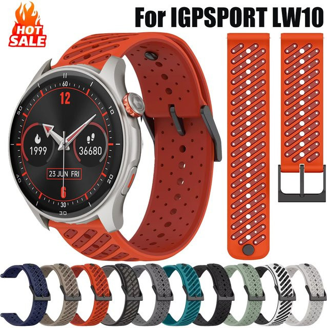 IGPSPORT Uhrenarmband Silikon, Bicolor, 22 mm, Unisex - Bild 1