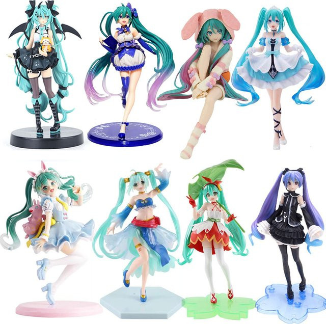 Bandai Hatsune Miku Anime-Figuren, Actionfiguren, 15-teiliges Set, Bunt / Mehrfarbig - Bild 1