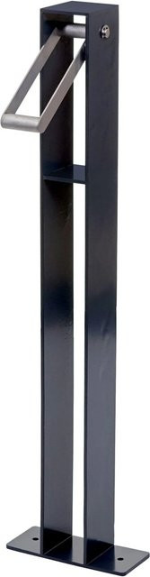 PROREGAL Fahrradbügel Anlehnbügel aus verzinktem Stahl in Anthrazit, H x B x T: 96 x 24 x 10 cm - Bild 1