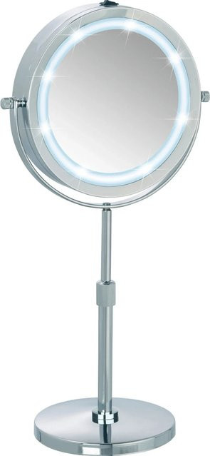 Wenko LED Kosmetik-Standspiegel Lumi in Silber - Bild 1