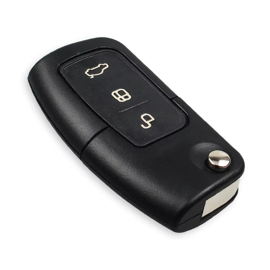 Keyyou Fernbedienung Schlüsselanhänger für Ford Focus Mondeo C-Max S-Max Galaxy Fiesta, 315/433MHz, Schwarz - Bild 2