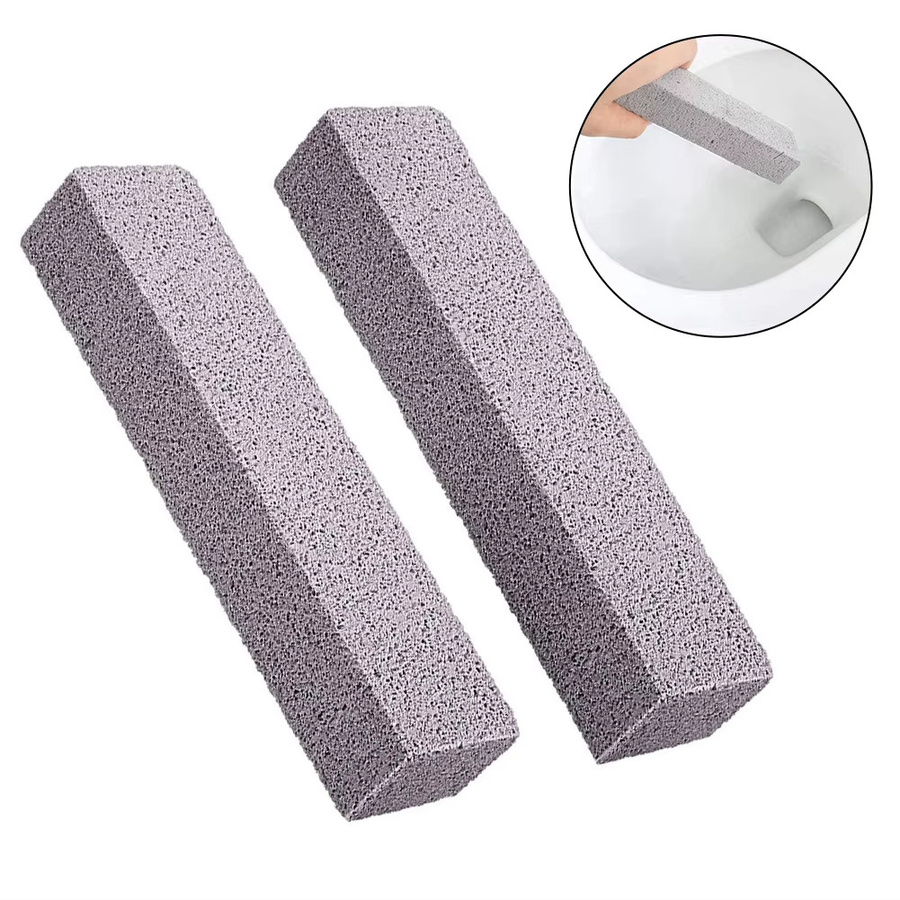2er-Set VIBRATITE Bimsstein Reiniger in Grau zur Entfernung von Kalk und Rost für WC, Waschbecken und Fliesen - Bild 2