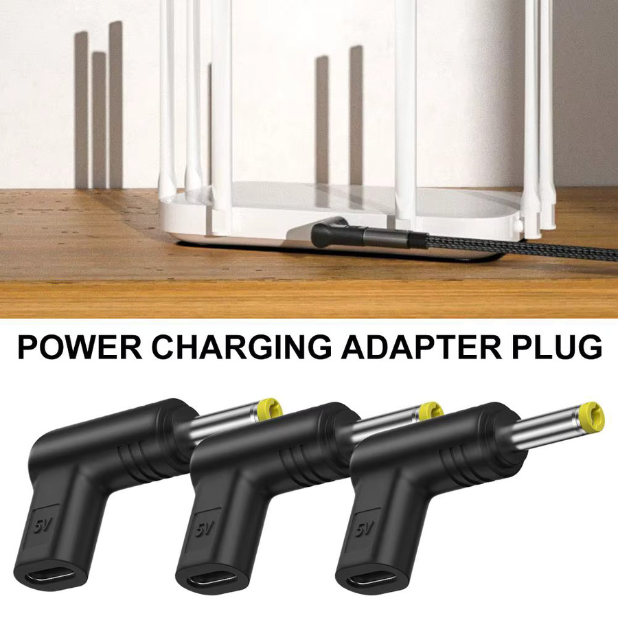 Universal Typ-C zu DC Adapter Konverter für Router und Tablet, Schwarz, 5V - Bild 3
